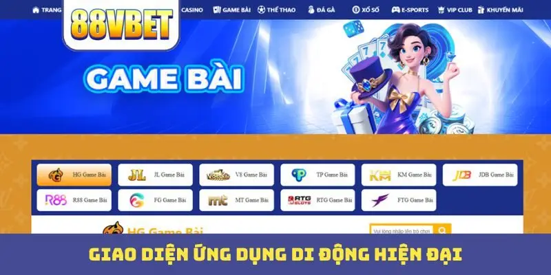Giao diện ứng dụng di động hiện đại